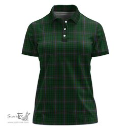 Scottish MacRae Clan Tartan Polo Shirt For Women, Women's Scottish Polo Shirt Scottish Plaid Tartan Plaid - ScotsTee - scotstee.com