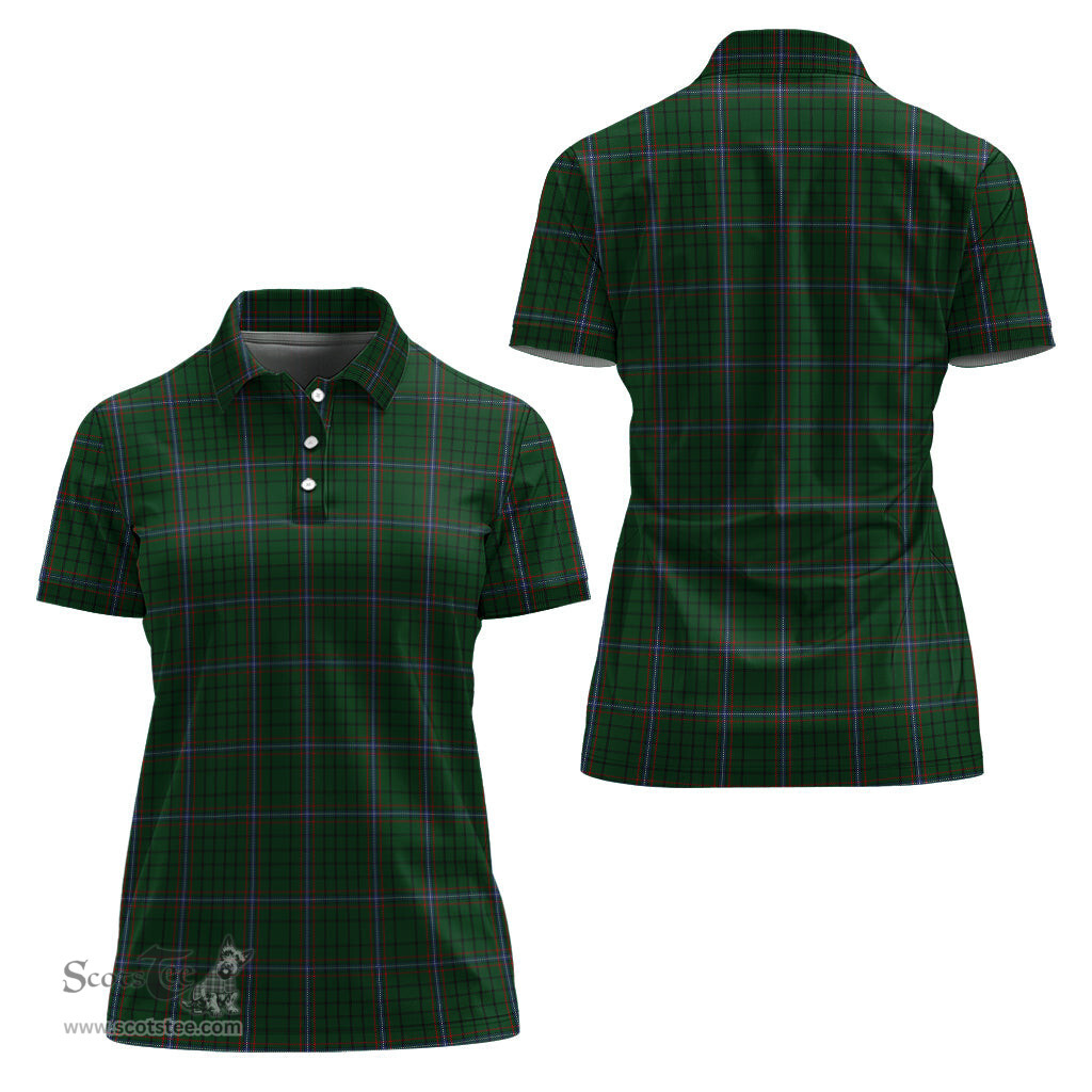 Scottish MacRae Clan Tartan Polo Shirt For Women, Women's Scottish Polo Shirt Scottish Plaid Tartan Plaid - ScotsTee - scotstee.com