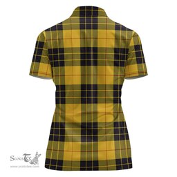 Scottish MacLeod of Lewis Ancient Clan Tartan Polo Shirt with Family Crest For Women, Women's Scottish Polo Shirt Scottish Plaid Tartan Plaid - ScotsTee - scotstee.com