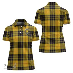 Scottish MacLeod of Lewis Ancient Clan Tartan Polo Shirt with Family Crest For Women, Women's Scottish Polo Shirt Scottish Plaid Tartan Plaid - ScotsTee - scotstee.com