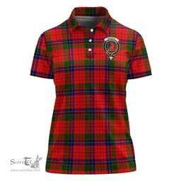 Scottish MacNicol of Scorrybreac Clan Tartan Polo Shirt with Family Crest For Women, Women's Scottish Polo Shirt Scottish Plaid Tartan Plaid - ScotsTee - scotstee.com
