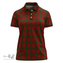 Scottish MacQuarrie Clan Tartan Polo Shirt For Women, Women's Scottish Polo Shirt Scottish Plaid Tartan Plaid - ScotsTee - scotstee.com