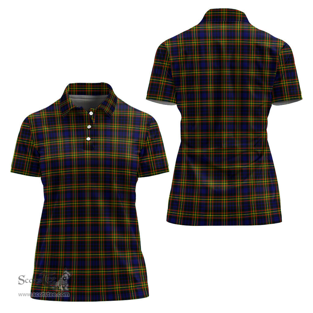Scottish MacLellan Modern Clan Tartan Polo Shirt For Women, Women's Scottish Polo Shirt Scottish Plaid Tartan Plaid - ScotsTee - scotstee.com