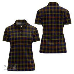 Scottish MacLellan Modern Clan Tartan Polo Shirt For Women, Women's Scottish Polo Shirt Scottish Plaid Tartan Plaid - ScotsTee - scotstee.com