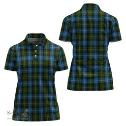 Scottish MacNeil of Barra Clan Tartan Polo Shirt For Women, Women's Scottish Polo Shirt Scottish Plaid Tartan Plaid - ScotsTee - scotstee.com
