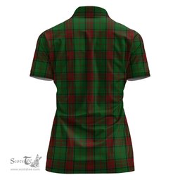 Scottish Maxwell Hunting Clan Tartan Polo Shirt with Family Crest For Women, Women's Scottish Polo Shirt Scottish Plaid Tartan Plaid - ScotsTee - scotstee.com