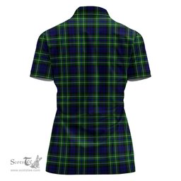 Scottish MacNeil of Colonsay Modern Clan Tartan Polo Shirt with Family Crest For Women, Women's Scottish Polo Shirt Scottish Plaid Tartan Plaid - ScotsTee - scotstee.com