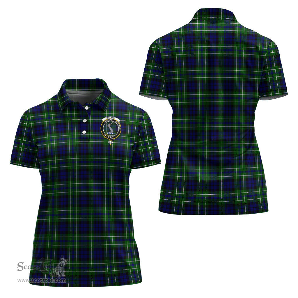 Scottish MacNeil of Colonsay Modern Clan Tartan Polo Shirt with Family Crest For Women, Women's Scottish Polo Shirt Scottish Plaid Tartan Plaid - ScotsTee - scotstee.com