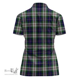 Scottish MacLeod Of Californian Clan Tartan Polo Shirt with Family Crest For Women, Women's Scottish Polo Shirt Scottish Plaid Tartan Plaid - ScotsTee - scotstee.com