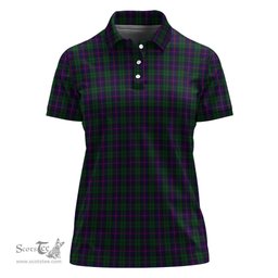 Scottish Urquhart Clan Tartan Polo Shirt For Women, Women's Scottish Polo Shirt Scottish Plaid Tartan Plaid - ScotsTee - scotstee.com