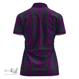 Scottish Wardlaw Clan Tartan Polo Shirt with Family Crest For Women, Women's Scottish Polo Shirt Scottish Plaid Tartan Plaid - ScotsTee - scotstee.com