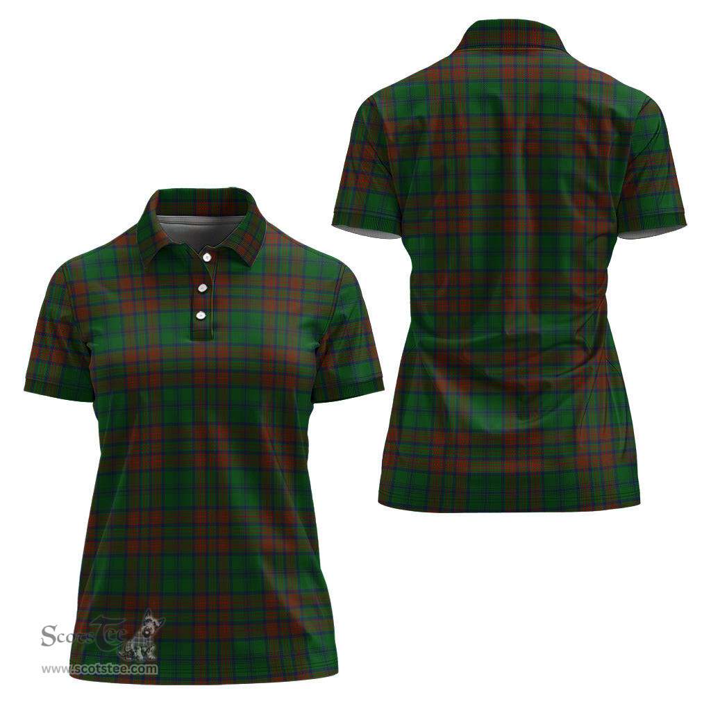 Scottish Matheson Hunting Highland Clan Tartan Polo Shirt For Women, Women's Scottish Polo Shirt Scottish Plaid Tartan Plaid - ScotsTee - scotstee.com