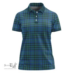 Scottish Matheson Hunting Ancient Clan Tartan Polo Shirt For Women, Women's Scottish Polo Shirt Scottish Plaid Tartan Plaid - ScotsTee - scotstee.com