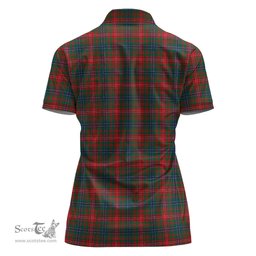 Scottish Wilson Modern Clan Tartan Polo Shirt For Women, Women's Scottish Polo Shirt Scottish Plaid Tartan Plaid - ScotsTee - scotstee.com