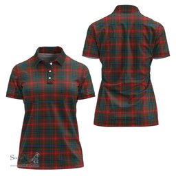 Scottish Wilson Modern Clan Tartan Polo Shirt For Women, Women's Scottish Polo Shirt Scottish Plaid Tartan Plaid - ScotsTee - scotstee.com