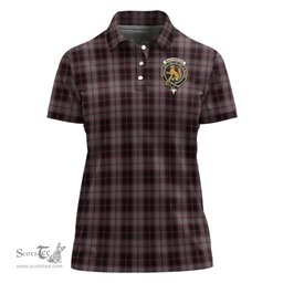 Scottish MacPherson Hunting Clan Tartan Polo Shirt with Family Crest For Women, Women's Scottish Polo Shirt Scottish Plaid Tartan Plaid - ScotsTee - scotstee.com