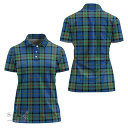 Scottish MacLeod of Harris Ancient Clan Tartan Polo Shirt For Women, Women's Scottish Polo Shirt Scottish Plaid Tartan Plaid - ScotsTee - scotstee.com