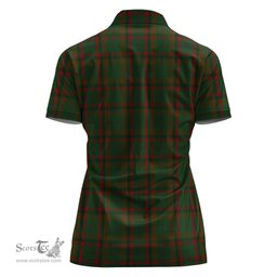 Scottish Macnaughton Hunting Clan Tartan Polo Shirt with Family Crest For Women, Women's Scottish Polo Shirt Scottish Plaid Tartan Plaid - ScotsTee - scotstee.com