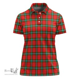 Scottish MacLaine of Loch Buie Clan Tartan Polo Shirt For Women, Women's Scottish Polo Shirt Scottish Plaid Tartan Plaid - ScotsTee - scotstee.com