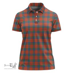 Scottish Robertson Ancient Clan Tartan Polo Shirt For Women, Women's Scottish Polo Shirt Scottish Plaid Tartan Plaid - ScotsTee - scotstee.com