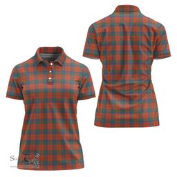 Scottish Robertson Ancient Clan Tartan Polo Shirt For Women, Women's Scottish Polo Shirt Scottish Plaid Tartan Plaid - ScotsTee - scotstee.com