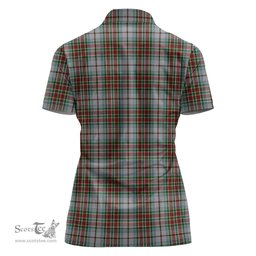 Scottish MacBain Dress Clan Tartan Polo Shirt with Family Crest For Women, Women's Scottish Polo Shirt Scottish Plaid Tartan Plaid - ScotsTee - scotstee.com