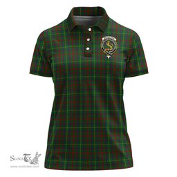 Scottish MacKintosh Hunting Clan Tartan Polo Shirt with Family Crest For Women, Women's Scottish Polo Shirt Scottish Plaid Tartan Plaid - ScotsTee - scotstee.com