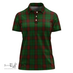 Scottish Maxwell Hunting Clan Tartan Polo Shirt For Women, Women's Scottish Polo Shirt Scottish Plaid Tartan Plaid - ScotsTee - scotstee.com