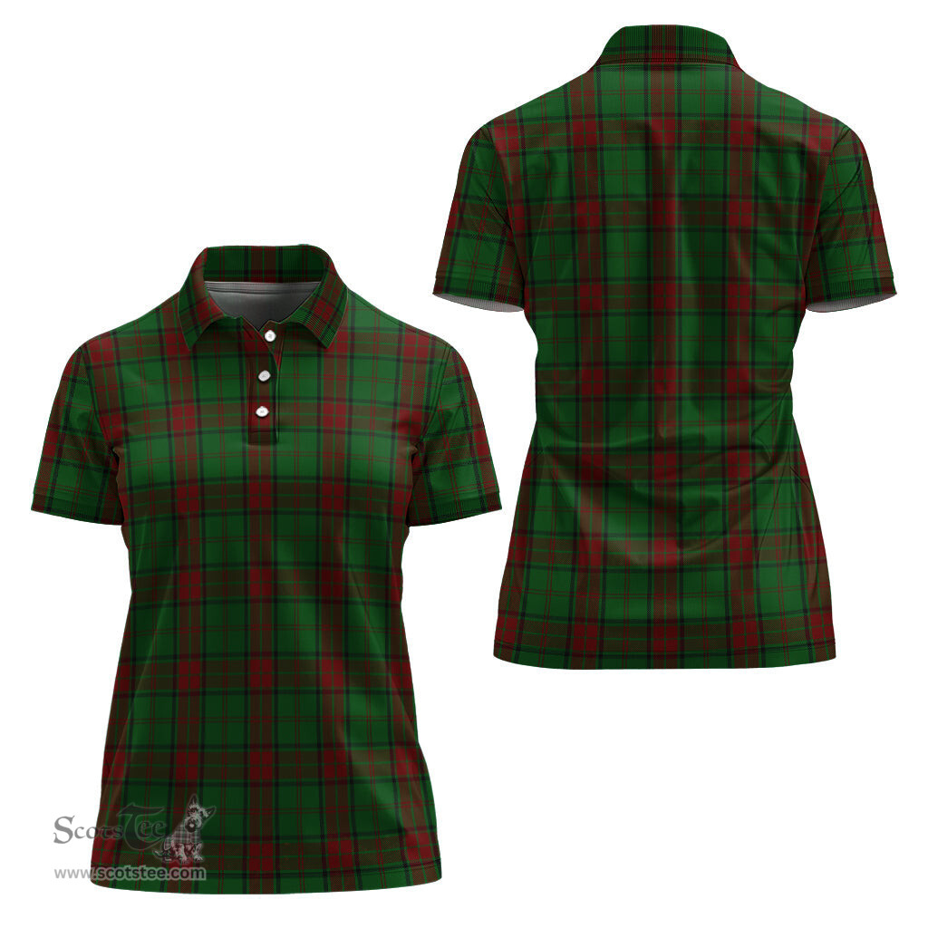 Scottish Maxwell Hunting Clan Tartan Polo Shirt For Women, Women's Scottish Polo Shirt Scottish Plaid Tartan Plaid - ScotsTee - scotstee.com