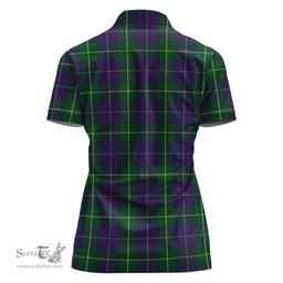 Scottish MacIntyre Inglis Clan Tartan Polo Shirt with Family Crest For Women, Women's Scottish Polo Shirt Scottish Plaid Tartan Plaid - ScotsTee - scotstee.com
