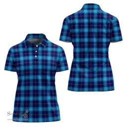 Scottish McKerrell Clan Tartan Polo Shirt For Women, Women's Scottish Polo Shirt Scottish Plaid Tartan Plaid - ScotsTee - scotstee.com