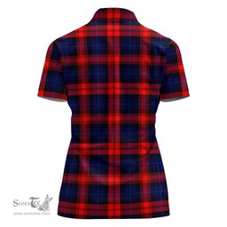 Scottish McLaughlin Clan Tartan Polo Shirt For Women, Women's Scottish Polo Shirt Scottish Plaid Tartan Plaid - ScotsTee - scotstee.com
