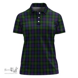 Scottish Murray of Atholl Clan Tartan Polo Shirt For Women, Women's Scottish Polo Shirt Scottish Plaid Tartan Plaid - ScotsTee - scotstee.com