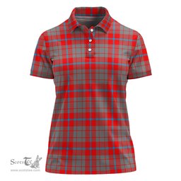 Scottish Moubray Clan Tartan Polo Shirt For Women, Women's Scottish Polo Shirt Scottish Plaid Tartan Plaid - ScotsTee - scotstee.com