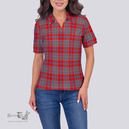 Scottish Moubray Clan Tartan Polo Shirt For Women, Women's Scottish Polo Shirt Scottish Plaid Tartan Plaid - ScotsTee - scotstee.com