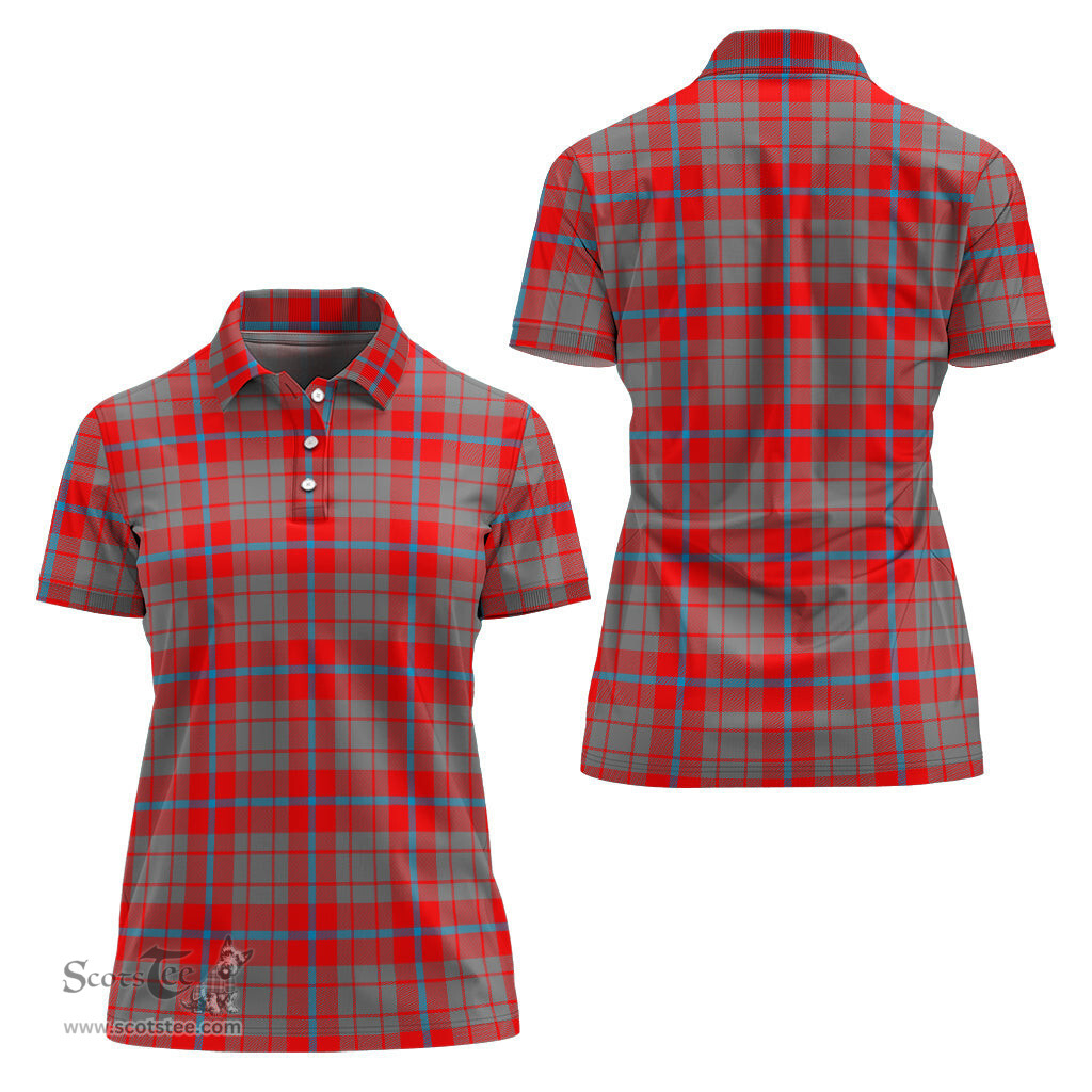 Scottish Moubray Clan Tartan Polo Shirt For Women, Women's Scottish Polo Shirt Scottish Plaid Tartan Plaid - ScotsTee - scotstee.com