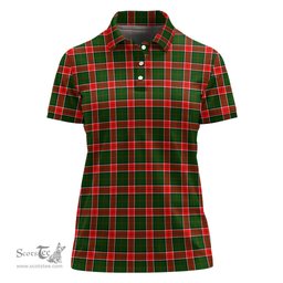 Scottish Pollock Modern Clan Tartan Polo Shirt For Women, Women's Scottish Polo Shirt Scottish Plaid Tartan Plaid - ScotsTee - scotstee.com