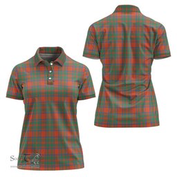 Scottish MacIntosh Ancient Clan Tartan Polo Shirt For Women, Women's Scottish Polo Shirt Scottish Plaid Tartan Plaid - ScotsTee - scotstee.com