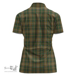 Scottish O'Farrell Clan Tartan Polo Shirt For Women, Women's Scottish Polo Shirt Scottish Plaid Tartan Plaid - ScotsTee - scotstee.com