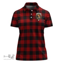 Scottish Rob Roy Macgregor Clan Tartan Polo Shirt with Family Crest For Women, Women's Scottish Polo Shirt Scottish Plaid Tartan Plaid - ScotsTee - scotstee.com