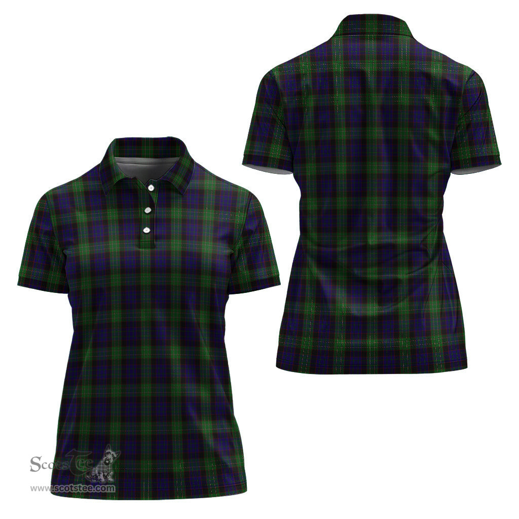 Scottish Nicolson Green Hunting Clan Tartan Polo Shirt For Women, Women's Scottish Polo Shirt Scottish Plaid Tartan Plaid - ScotsTee - scotstee.com