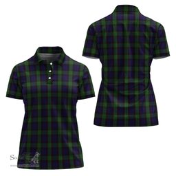Scottish Nicolson Green Hunting Clan Tartan Polo Shirt For Women, Women's Scottish Polo Shirt Scottish Plaid Tartan Plaid - ScotsTee - scotstee.com