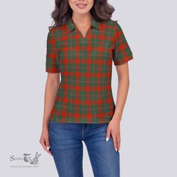 Scottish MacGregor Ancient Clan Tartan Polo Shirt For Women, Women's Scottish Polo Shirt Scottish Plaid Tartan Plaid - ScotsTee - scotstee.com