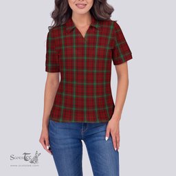 Scottish Morrison Clan Tartan Polo Shirt For Women, Women's Scottish Polo Shirt Scottish Plaid Tartan Plaid - ScotsTee - scotstee.com