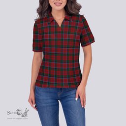 Scottish MacNaughton Clan Tartan Polo Shirt For Women, Women's Scottish Polo Shirt Scottish Plaid Tartan Plaid - ScotsTee - scotstee.com