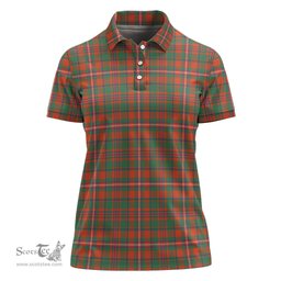 Scottish MacKinnon Ancient Clan Tartan Polo Shirt For Women, Women's Scottish Polo Shirt Scottish Plaid Tartan Plaid - ScotsTee - scotstee.com