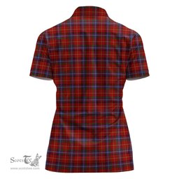 Scottish Maynard Clan Tartan Polo Shirt For Women, Women's Scottish Polo Shirt Scottish Plaid Tartan Plaid - ScotsTee - scotstee.com