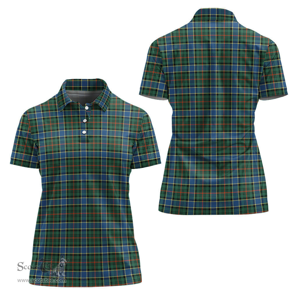 Scottish Ogilvie (Ogilvy) Hunting Ancient Clan Tartan Polo Shirt For Women, Women's Scottish Polo Shirt Scottish Plaid Tartan Plaid - ScotsTee - scotstee.com