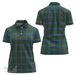Scottish Ogilvie (Ogilvy) Hunting Ancient Clan Tartan Polo Shirt For Women, Women's Scottish Polo Shirt Scottish Plaid Tartan Plaid - ScotsTee - scotstee.com