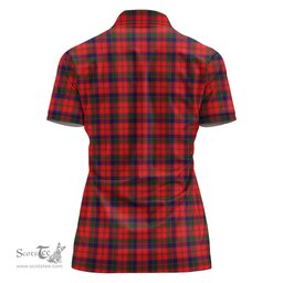 Scottish Robertson Modern Clan Tartan Polo Shirt with Family Crest For Women, Women's Scottish Polo Shirt Scottish Plaid Tartan Plaid - ScotsTee - scotstee.com